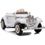 Elektrické autíčko Mercedes Benz 540K Retro - biela - nosnosť 100KG!!!